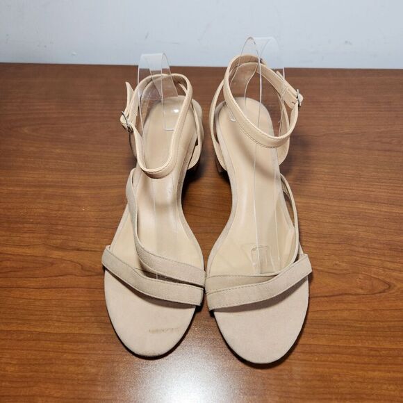 Rebecca Allen The Block Sandy Ankle Strap Sandal Nude III Womens Size 11 *FLAWS* - Picture 8 of 16